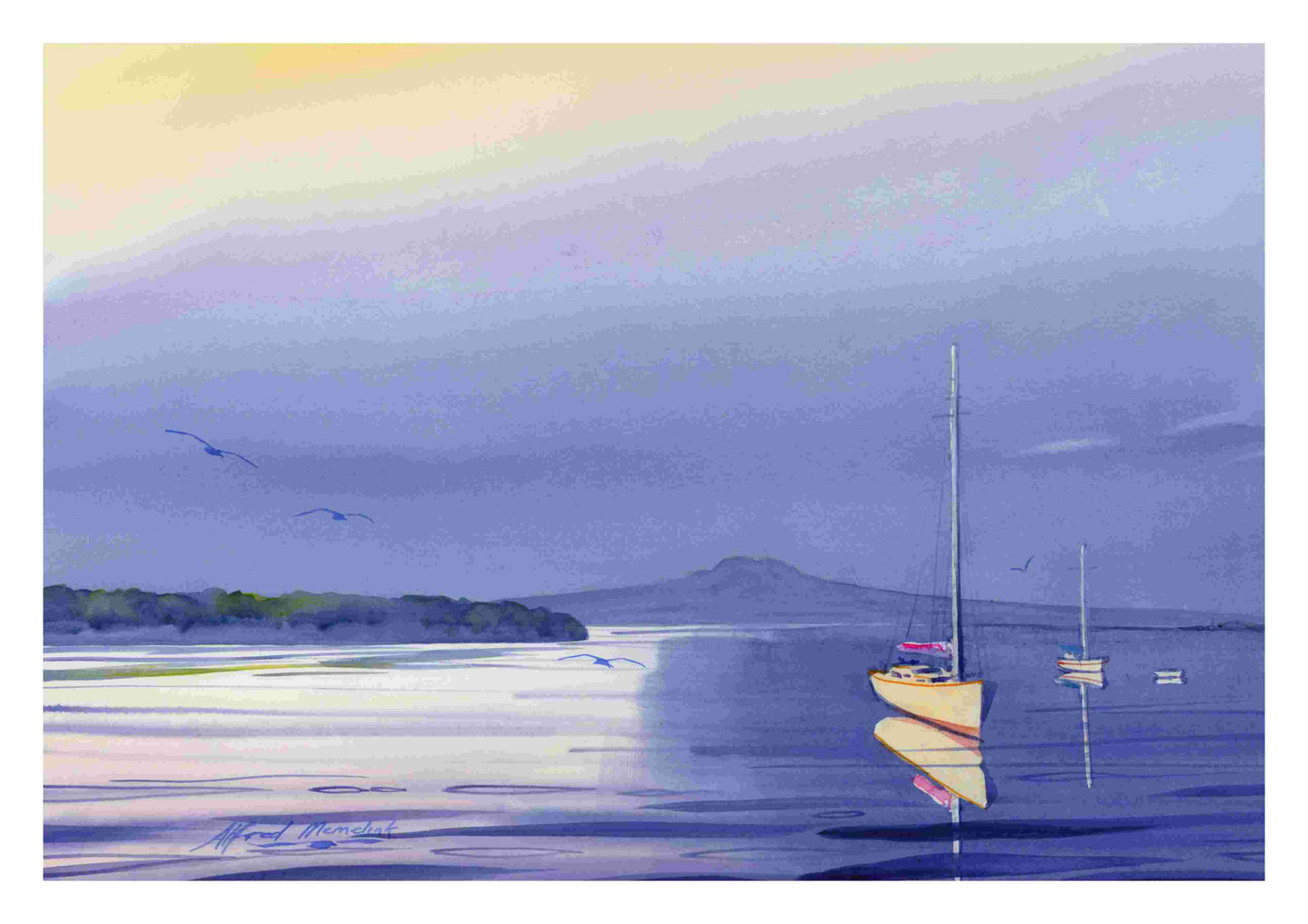 Archiles Point and Rangitoto from Bucklands Beach 2