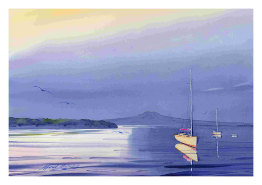 Archiles Point and Rangitoto from Bucklands Beach 2