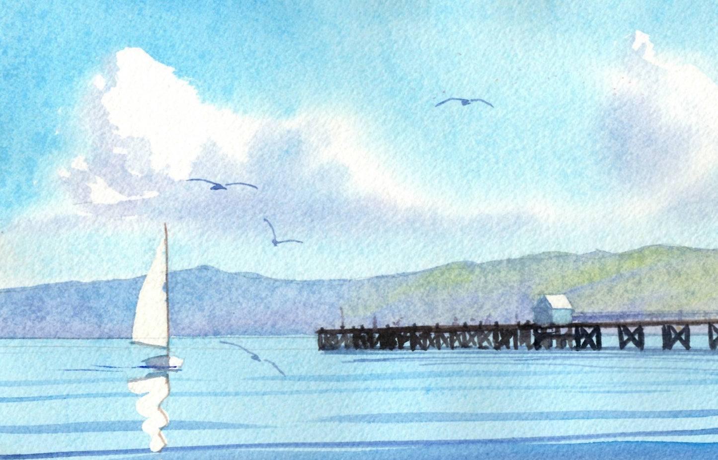 a04 Becalmed at Petone Wharf