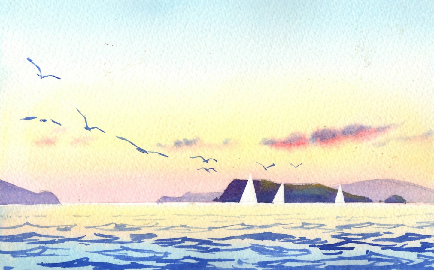 b01b Twilight at Petone Beach