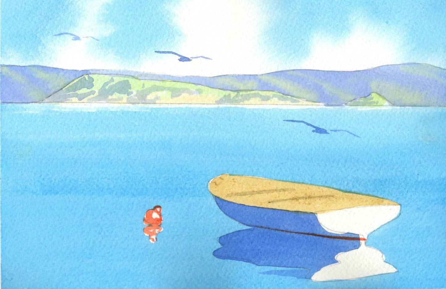 c11 Matiu Somes and Dingy at Lowry Bay 1