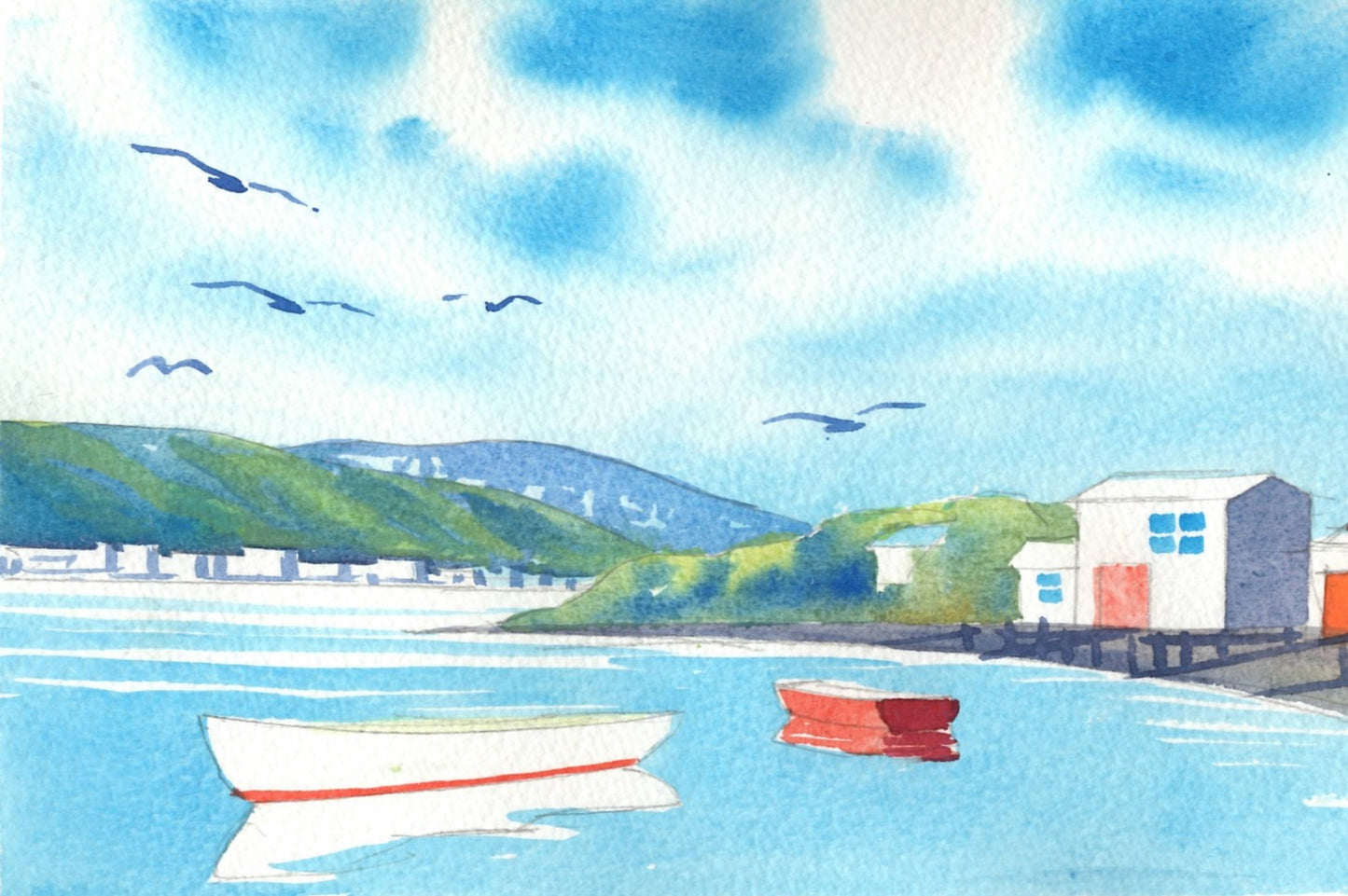 d01a Hutt River Mouth Boatsheds - Te Mome Stream