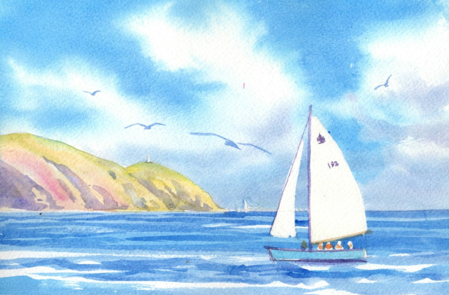 e11 Sea Cadets Cutter Sailing Past Pencarrow