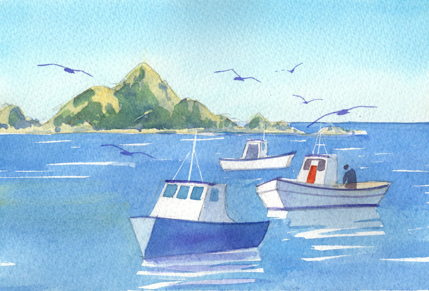 g06 Fishing Boats at Island Bay 2