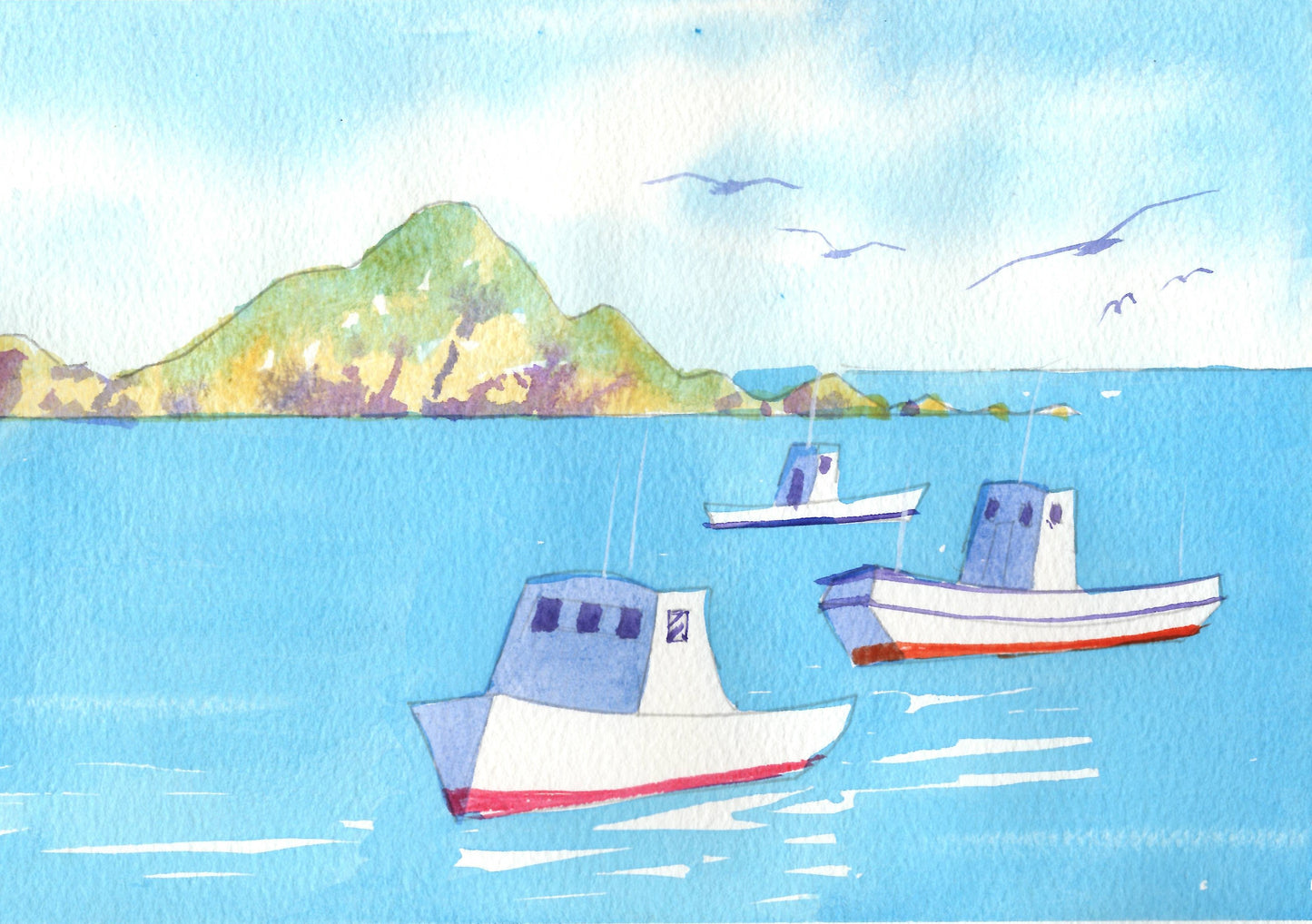 g07 Fishing Boats at Island Bay