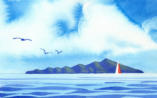 i05 Sailing past Kapiti Island 1