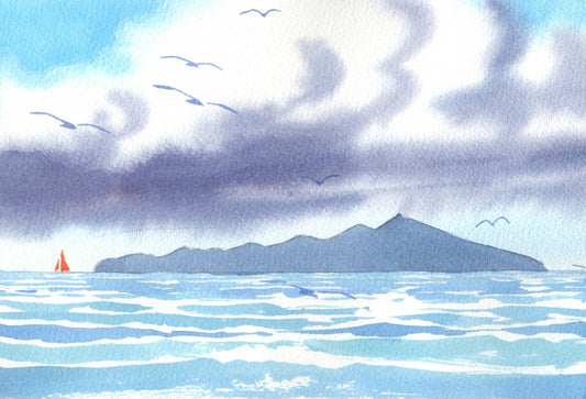 i06 Sailing past Kapiti Island 2