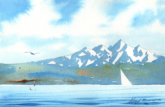 l22 Kaikoura Mountain Range from the sea
