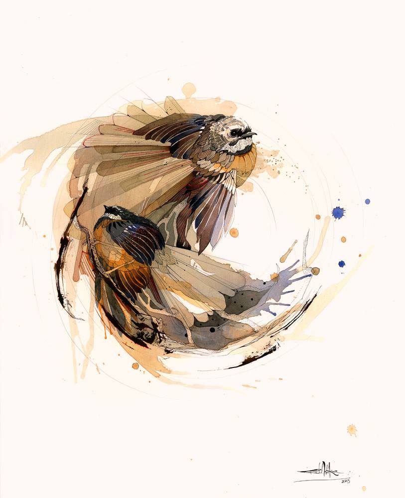 Fantail Ball - Pīwakawaka