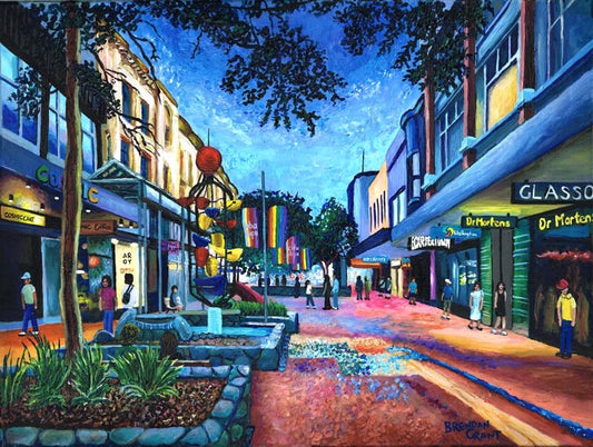 Brendan Grant - Early Evening at Cuba Mall -ORIGINAL SOLD