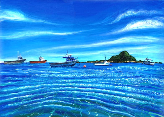 Brendan Grant - A Fresh Breeze at Island Bay, Taputeranga