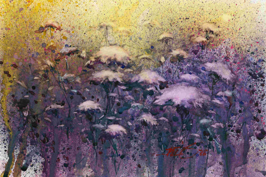 Roadside Beauty (Wild Carrot)  - original watercolour by Kit Ong
