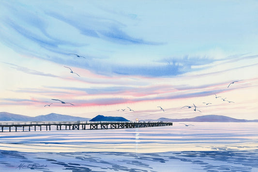 One Calm Evening - Twilight at Petone Wharf